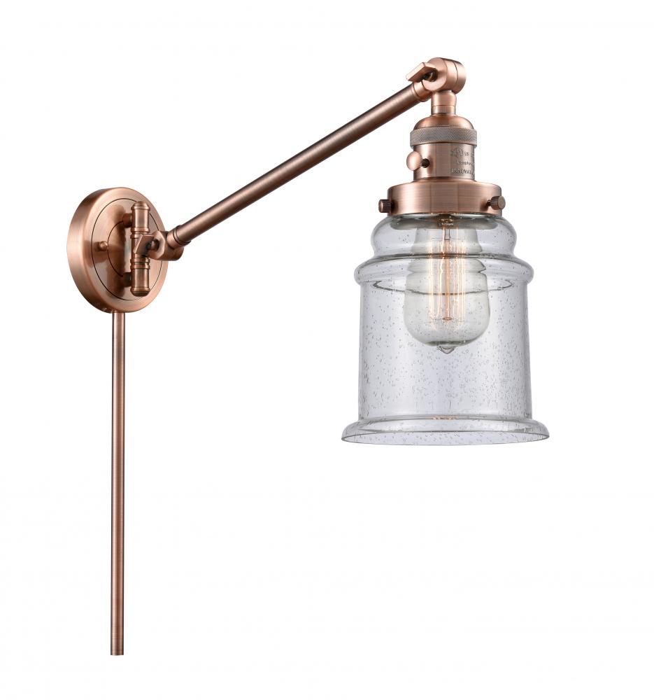 Canton - 1 Light - 8 inch - Antique Copper - Swing Arm