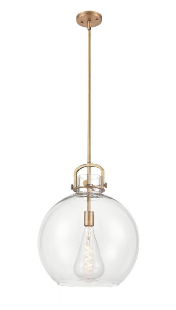 Newton Sphere - 1 Light - 16 inch - Polished Nickel - Cord hung - Pendant