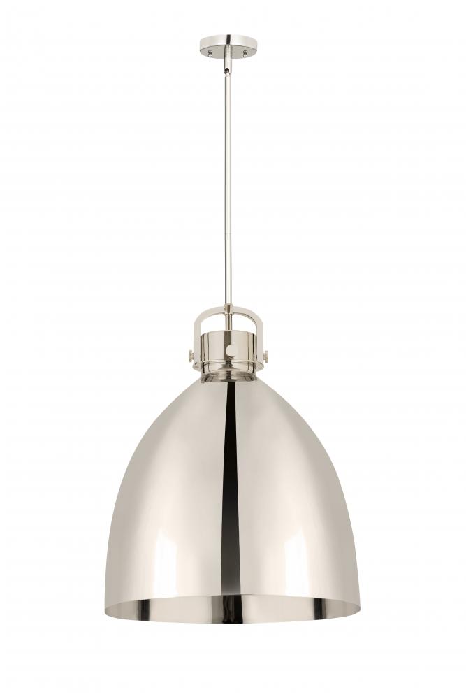 Newton Bell - 1 Light - 18 inch - Polished Nickel - Pendant