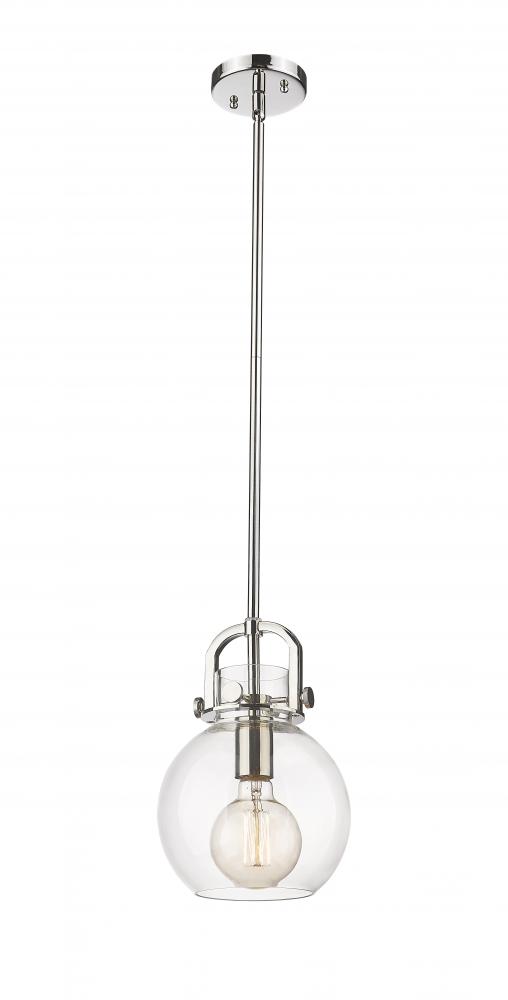 Newton Sphere - 1 Light - 8 inch - Polished Nickel - Mini Pendant