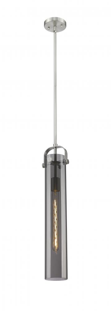 Pilaster - 1 Light - 4 inch Glass - Satin Nickel - Pendant