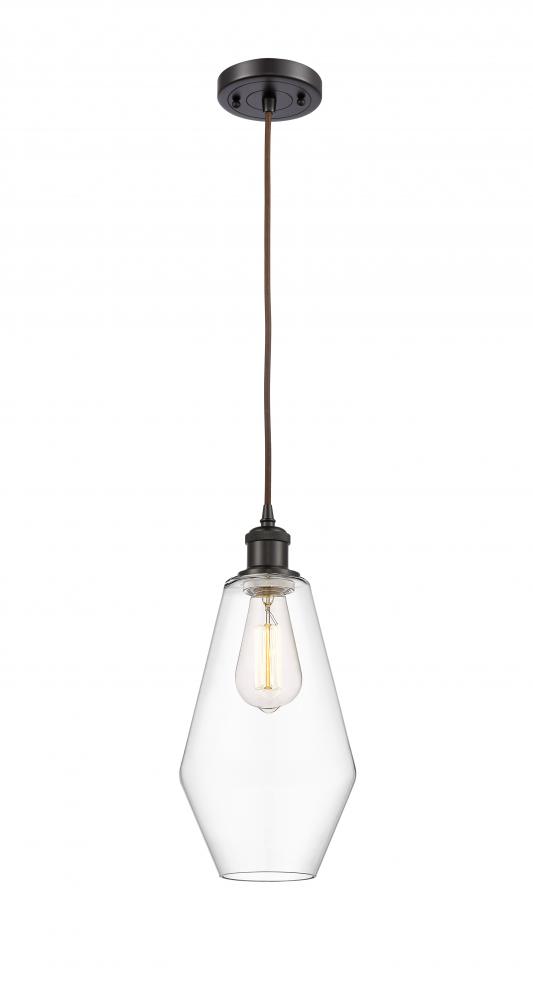 Cindyrella - 1 Light - 7 inch - Oil Rubbed Bronze - Cord hung - Mini Pendant