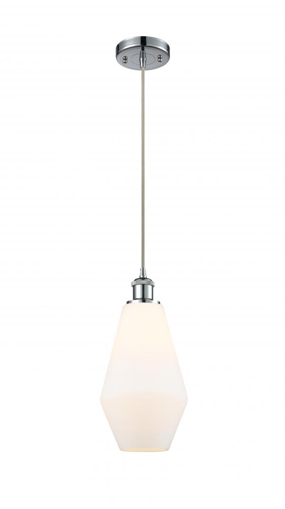 Cindyrella - 1 Light - 7 inch - Polished Chrome - Cord hung - Mini Pendant