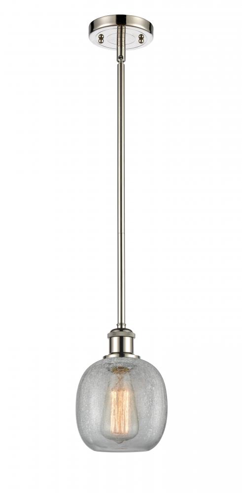 Belfast - 1 Light - 6 inch - Polished Nickel - Mini Pendant