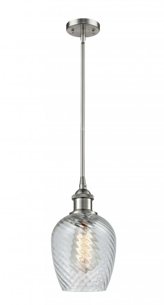 Salina - 1 Light - 6 inch - Brushed Satin Nickel - Mini Pendant