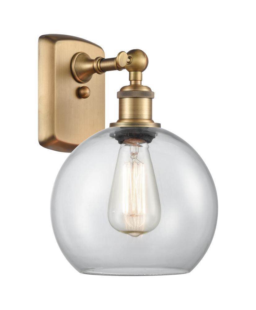 Athens - 1 Light - 8 inch - Brushed Brass - Sconce