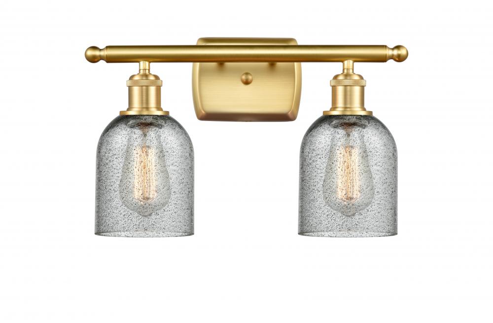 Caledonia - 2 Light - 15 inch - Satin Gold - Bath Vanity Light