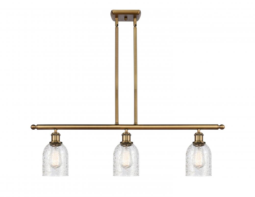 Caledonia - 3 Light - 36 inch - Brushed Brass - Cord hung - Island Light