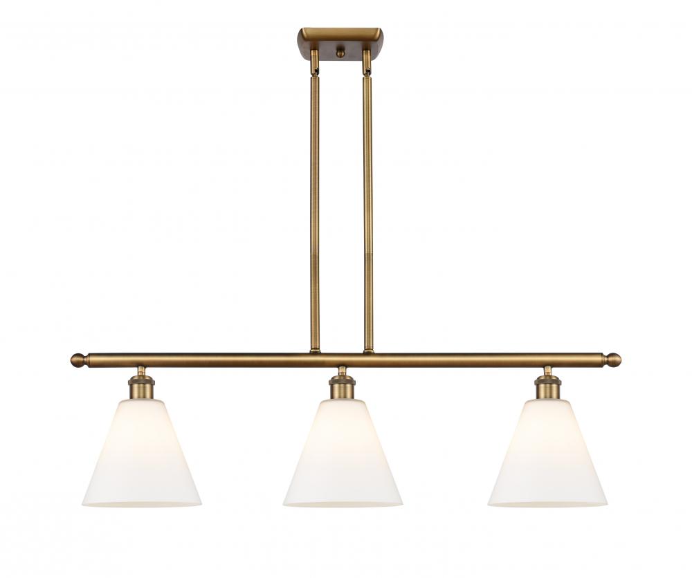 Berkshire - 3 Light - 36 inch - Brushed Brass - Cord hung - Island Light