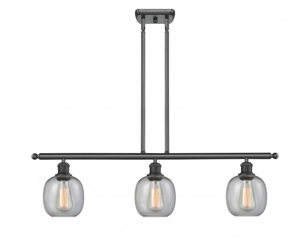 Belfast - 3 Light - 36 inch - Matte Black - Cord hung - Island Light