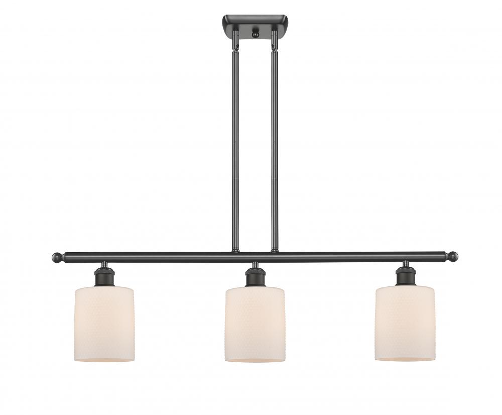 Cobbleskill - 3 Light - 36 inch - Oil Rubbed Bronze - Cord hung - Island Light