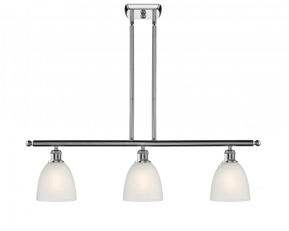 Castile - 3 Light - 36 inch - Polished Chrome - Cord hung - Island Light