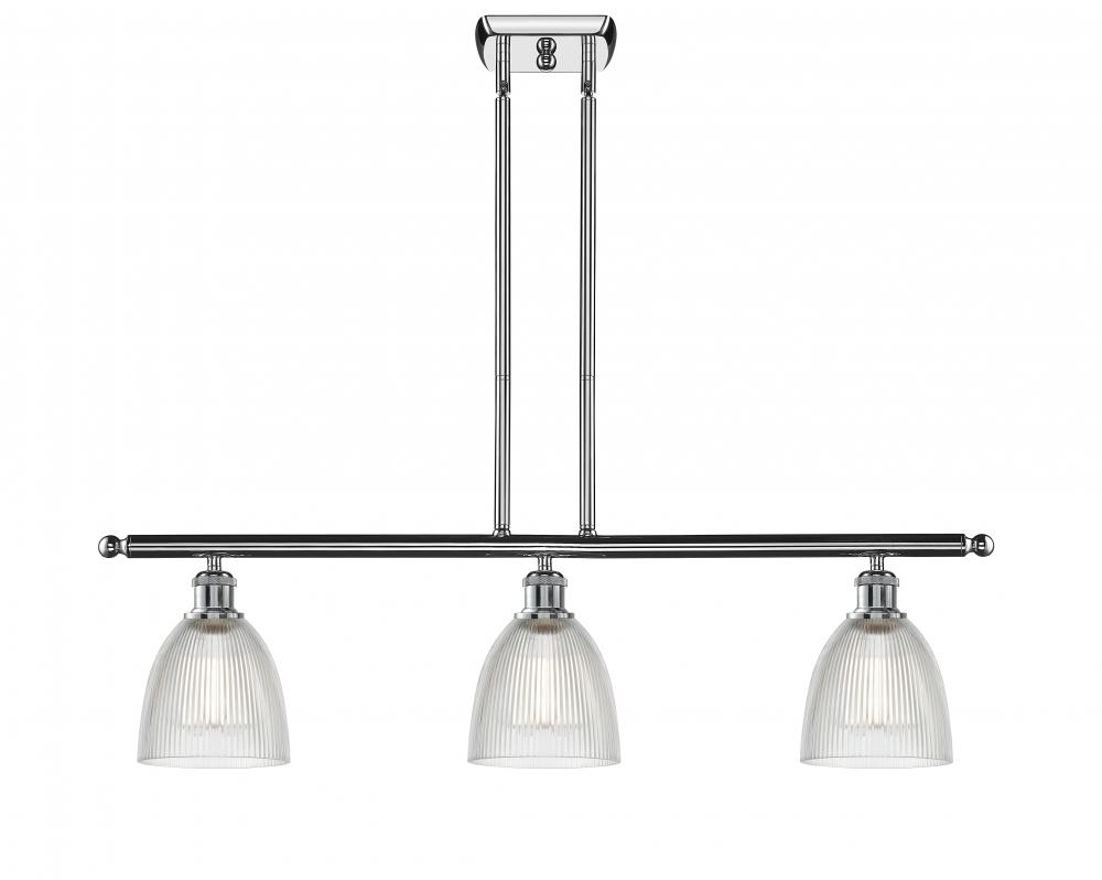 Castile - 3 Light - 36 inch - Polished Chrome - Cord hung - Island Light