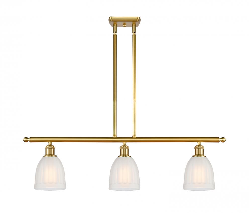 Brookfield - 3 Light - 36 inch - Satin Gold - Cord hung - Island Light