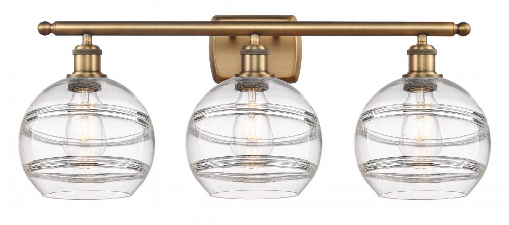 Rochester - 3 Light - 28 inch - Brushed Brass - Bath Vanity Light