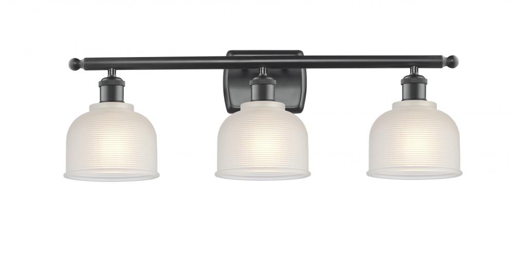 Dayton - 3 Light - 26 inch - Matte Black - Bath Vanity Light