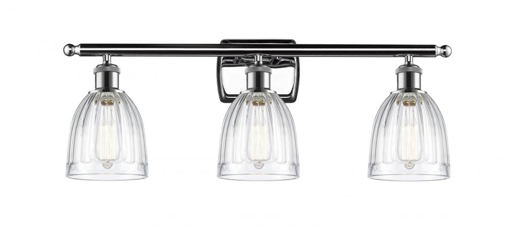 Brookfield - 3 Light - 26 inch - Polished Chrome - Bath Vanity Light