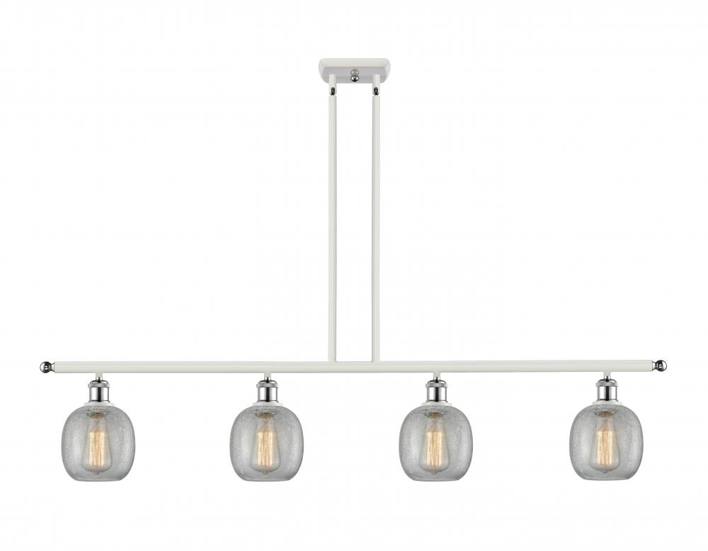 Belfast - 4 Light - 48 inch - White Polished Chrome - Cord hung - Island Light