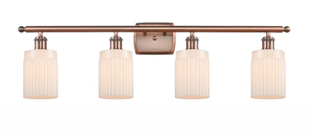 Hadley - 4 Light - 35 inch - Antique Copper - Bath Vanity Light