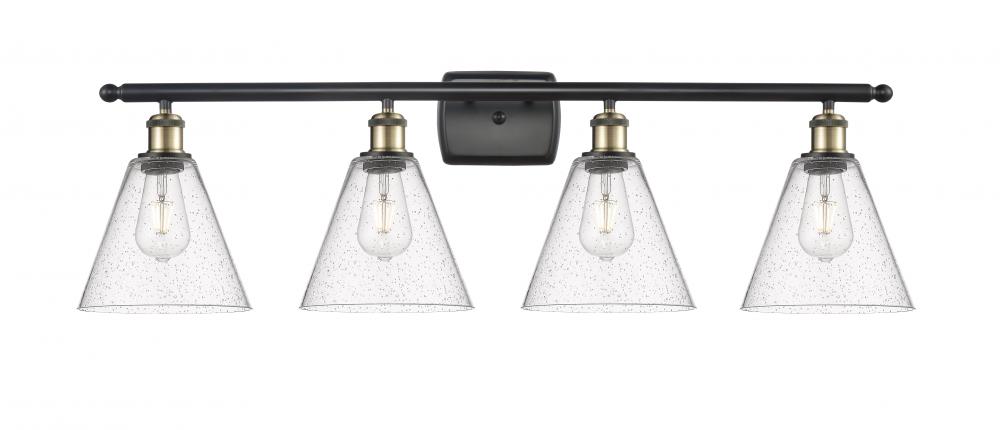 Berkshire - 4 Light - 38 inch - Black Antique Brass - Bath Vanity Light