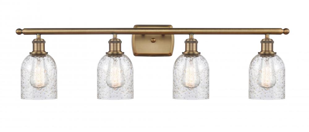 Caledonia - 4 Light - 35 inch - Brushed Brass - Bath Vanity Light