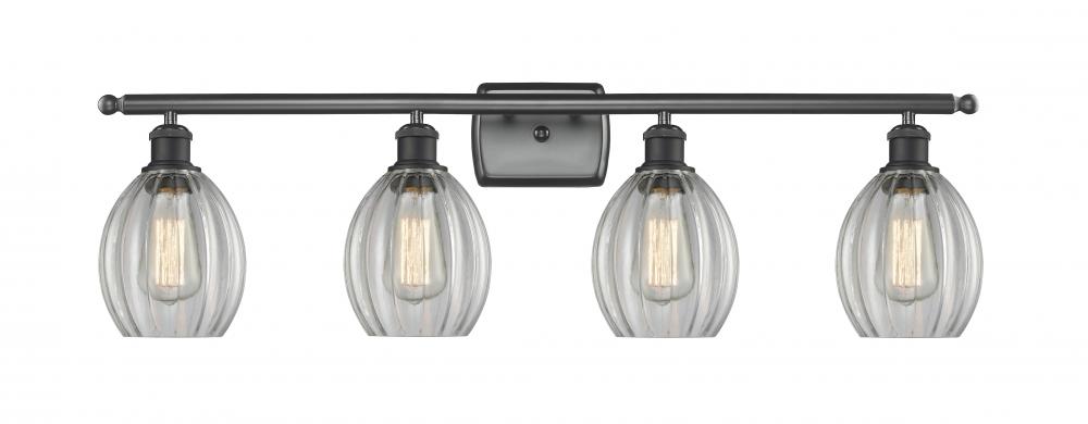 Eaton - 4 Light - 36 inch - Matte Black - Bath Vanity Light