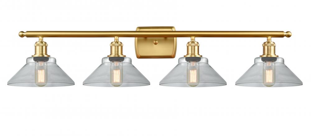 Orwell - 4 Light - 38 inch - Satin Gold - Bath Vanity Light