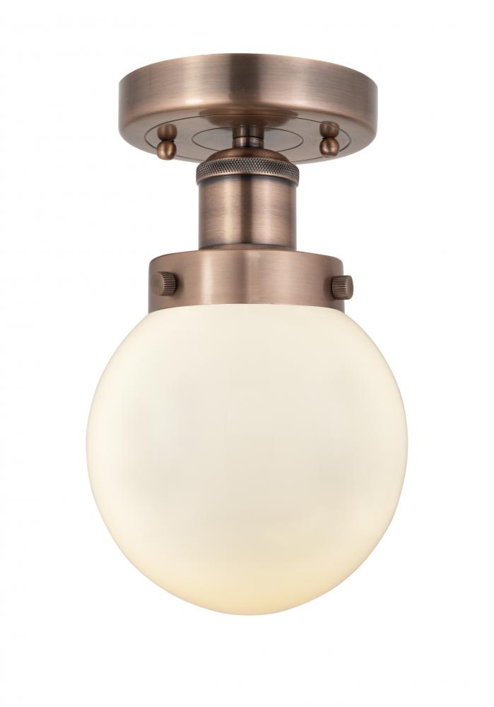 Beacon - 1 Light - 6 inch - Antique Copper - Semi-Flush Mount