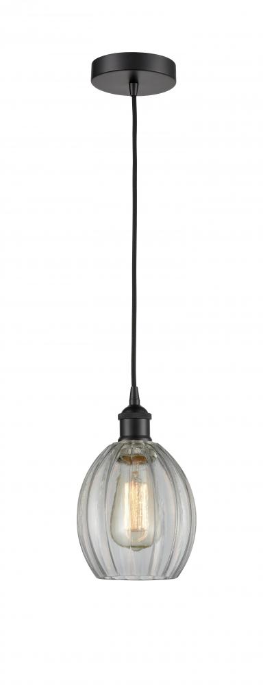 Eaton - 1 Light - 6 inch - Matte Black - Cord hung - Mini Pendant