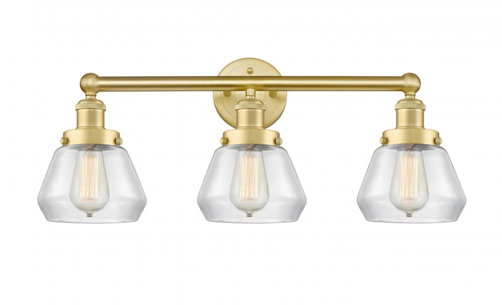 Fulton - 3 Light - 25 inch - Satin Gold - Bath Vanity Light