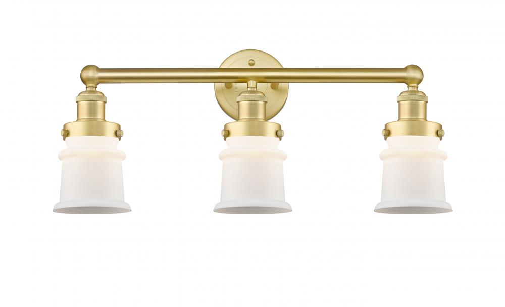 Canton - 3 Light - 23 inch - Satin Gold - Bath Vanity Light