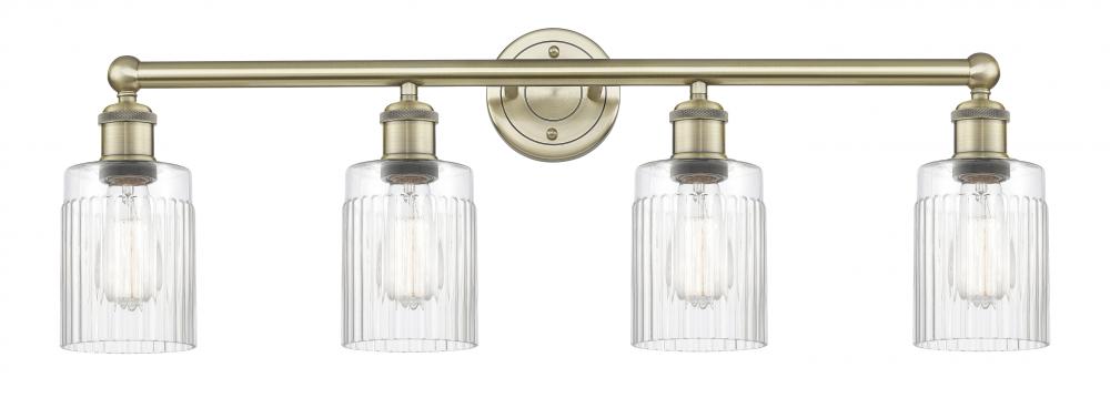 Hadley - 4 Light - 32 inch - Antique Brass - Bath Vanity Light