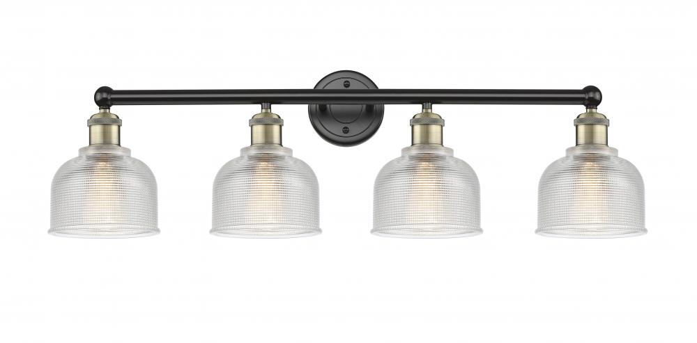 Dayton - 4 Light - 33 inch - Black Antique Brass - Bath Vanity Light