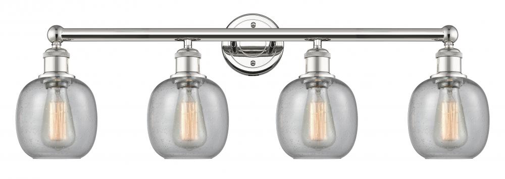 Belfast - 4 Light - 33 inch - Polished Nickel - Bath Vanity Light