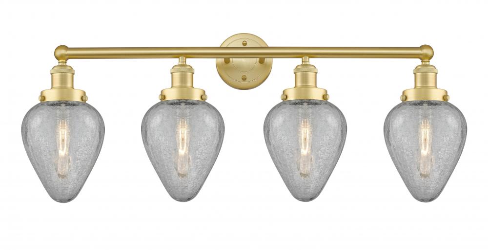 Geneseo - 4 Light - 34 inch - Satin Gold - Bath Vanity Light