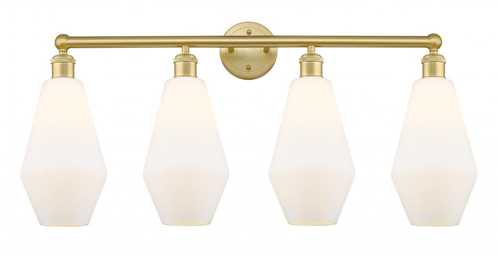 Cindyrella - 4 Light - 34 inch - Satin Gold - Bath Vanity Light