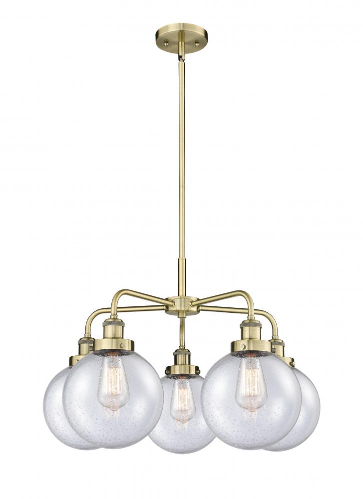 Beacon - 5 Light - 27 inch - Antique Brass - Chandelier