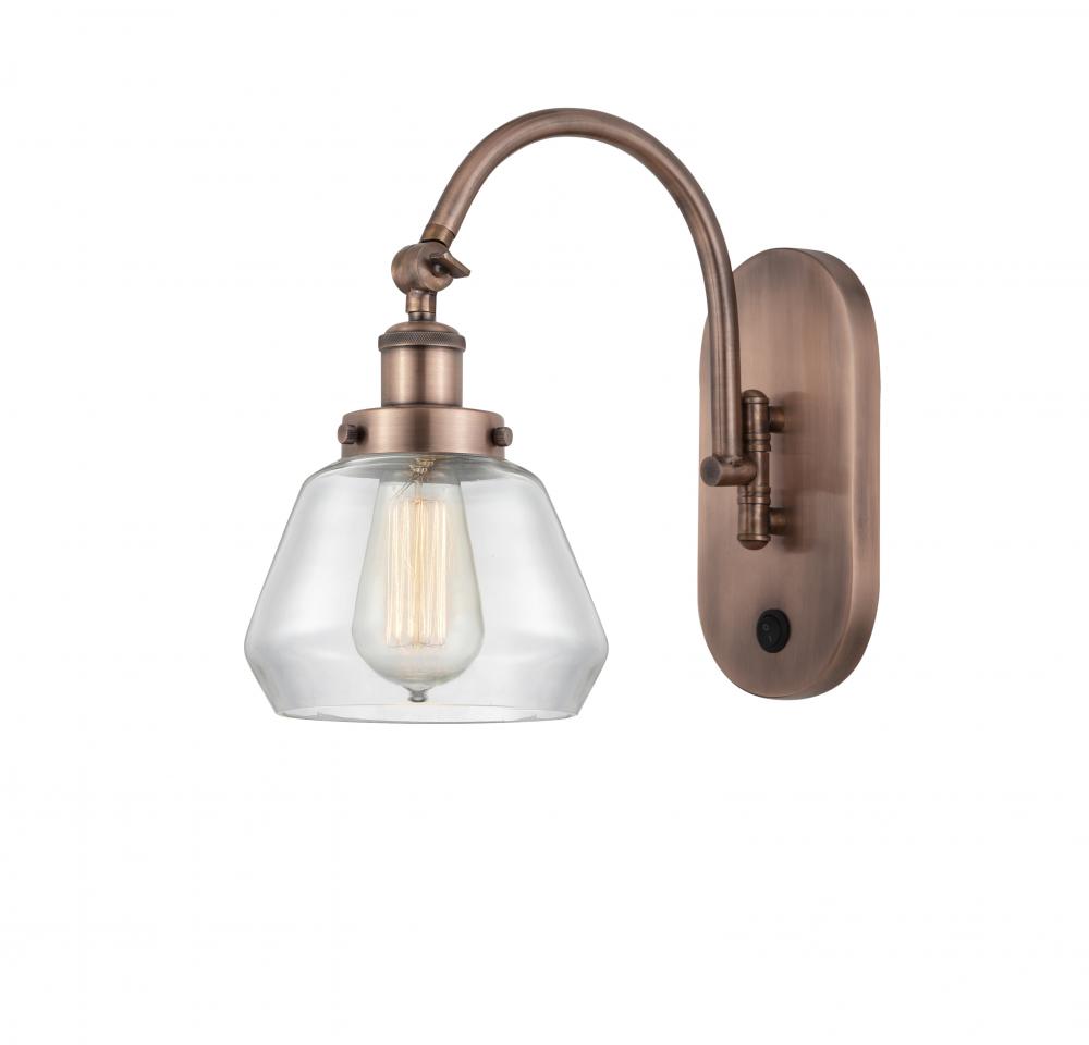 Fulton - 1 Light - 7 inch - Antique Copper - Sconce