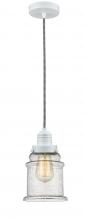 Innovations Lighting 100W-10BW-2H-W-G184 - Winchester - 1 Light - 8 inch - White - Cord hung - Mini Pendant