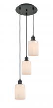 Innovations Lighting 113B-3P-BK-G341 - Hadley - 3 Light - 11 inch - Matte Black - Cord Hung - Multi Pendant