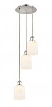 Innovations Lighting 113B-3P-PN-G559-5GWH - Bridal Veil - 3 Light - 12 inch - Polished Nickel - Cord Hung - Multi Pendant