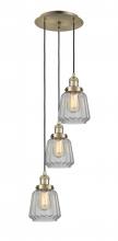 Innovations Lighting 113F-3P-AB-G142 - Chatham - 3 Light - 14 inch - Antique Brass - Cord hung - Multi Pendant