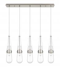 Innovations Lighting 125-452-1P-SN-G452-4CL - Milan - 5 Light - 36 inch - Brushed Satin Nickel - Linear Pendant