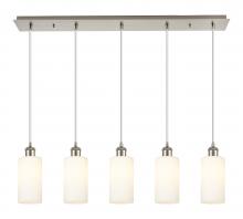 Innovations Lighting 125B-5P-SN-G434-7WH - Crown Point - 5 Light - 37 inch - Brushed Satin Nickel - Linear Pendant