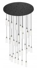 Innovations Lighting 160BK-B-31P-BK-G434-12CL - Crown Point - 31 Light - 60 inch - Matte Black - Multi Pendant