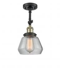 Innovations Lighting 201F-BAB-G172 - Fulton - 1 Light - 7 inch - Black Antique Brass - Semi-Flush Mount