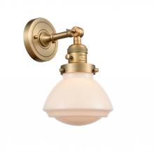 Innovations Lighting 203SW-BB-G321 - Olean - 1 Light - 7 inch - Brushed Brass - Sconce