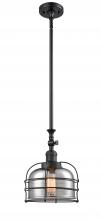 Innovations Lighting 206-BK-G73-CE - Bell Cage - 1 Light - 9 inch - Matte Black - Stem Hung - Mini Pendant