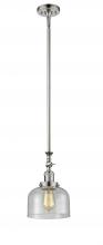 Innovations Lighting 206-PN-G74 - Bell - 1 Light - 8 inch - Polished Nickel - Stem Hung - Mini Pendant