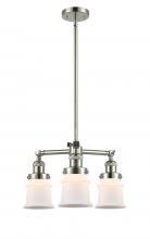 Innovations Lighting 207-PN-G181S - Canton - 3 Light - 18 inch - Polished Nickel - Stem Hung - Chandelier